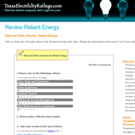 Rate Your Texas Electricity Company