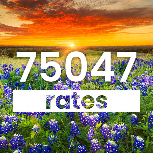 Electricity rates for Garland 75047 Texas