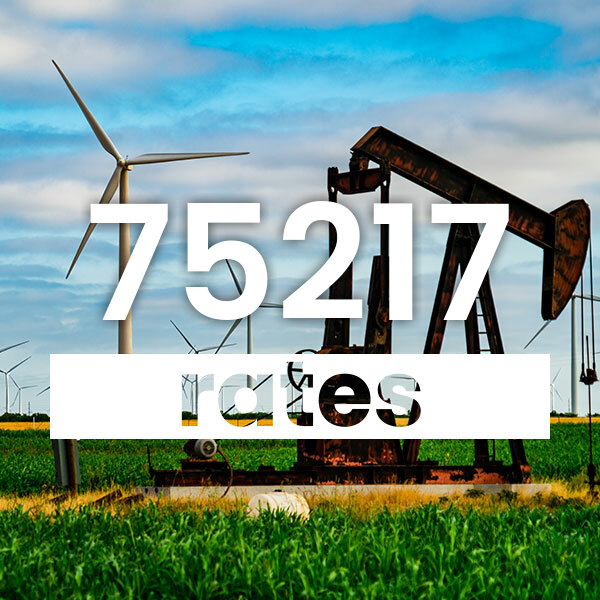 Electricity rates for Dallas 75217 Texas