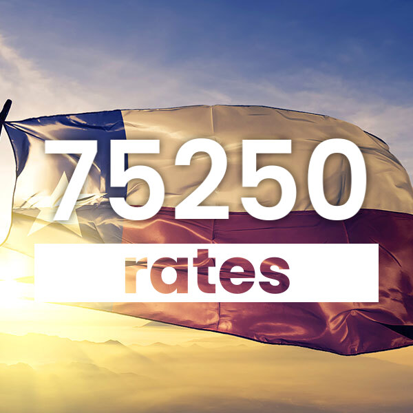 Electricity rates for Dallas 75250 Texas