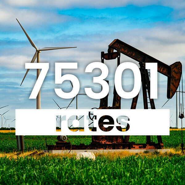 Electricity rates for Dallas 75301 Texas