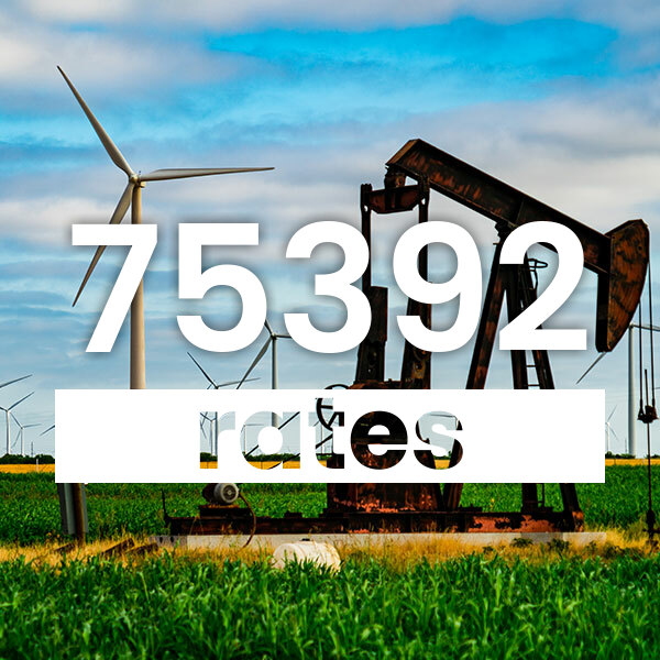 Electricity rates for Dallas 75392 Texas