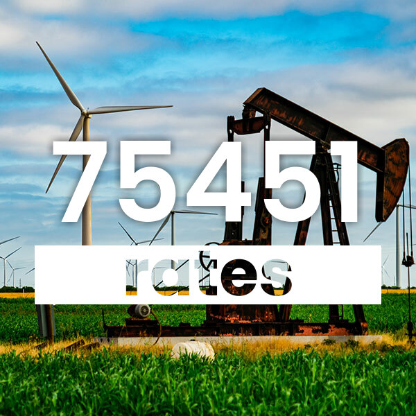 Electricity rates for 75451 Texas
