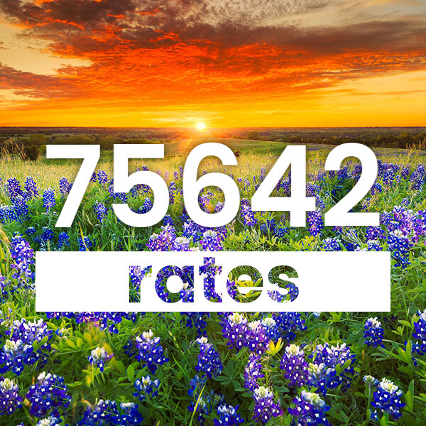 Electricity rates for  75642 Texas