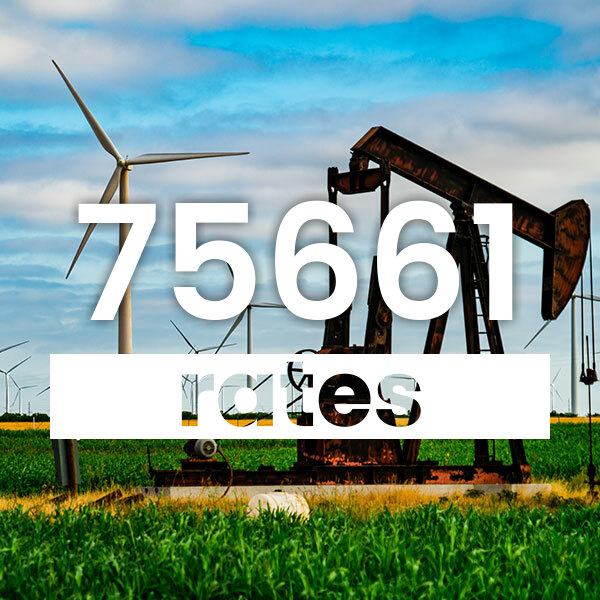 Electricity rates for 75661 Texas