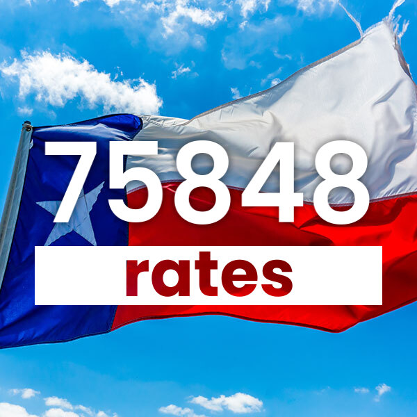 Electricity rates for  75848 Texas