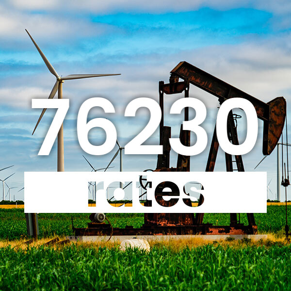 Electricity rates for  76230 Texas