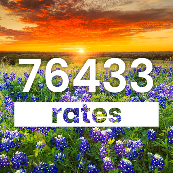 Electricity rates for Bluff Dale 76433 texas