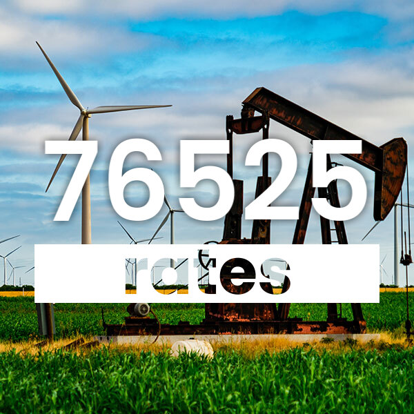 Electricity rates for  76525 Texas