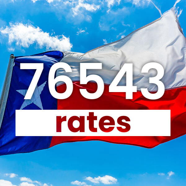 Electricity rates for Killeen 76543 Texas