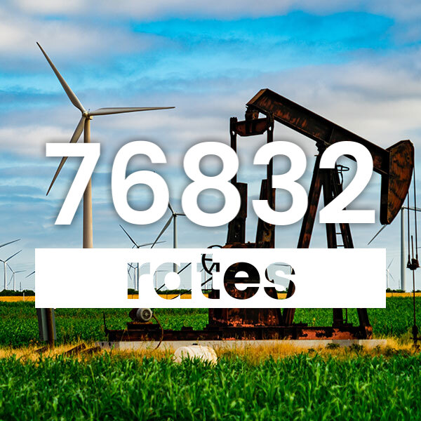 Electricity rates for  76832 Texas