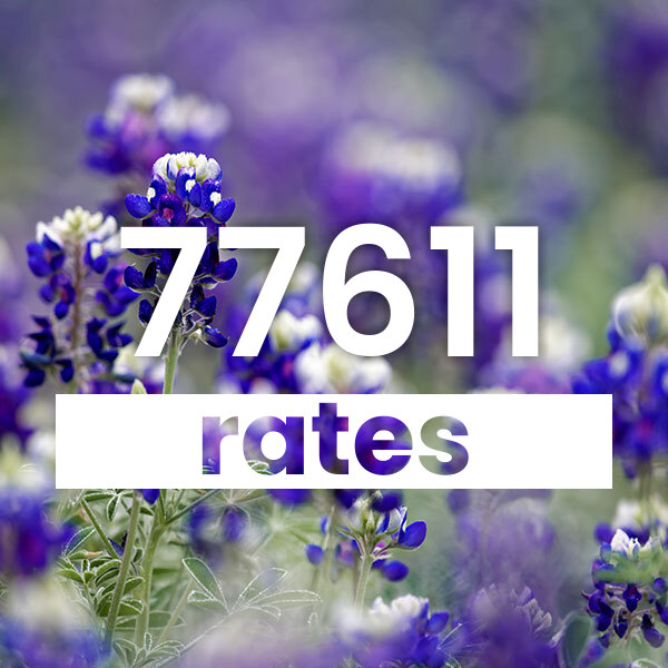 Electricity rates for  77611 Texas