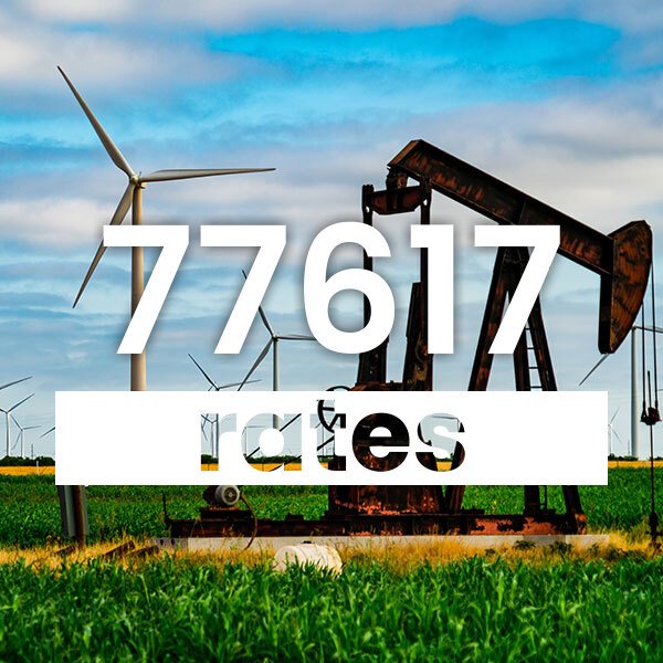 Electricity rates for  77617 Texas