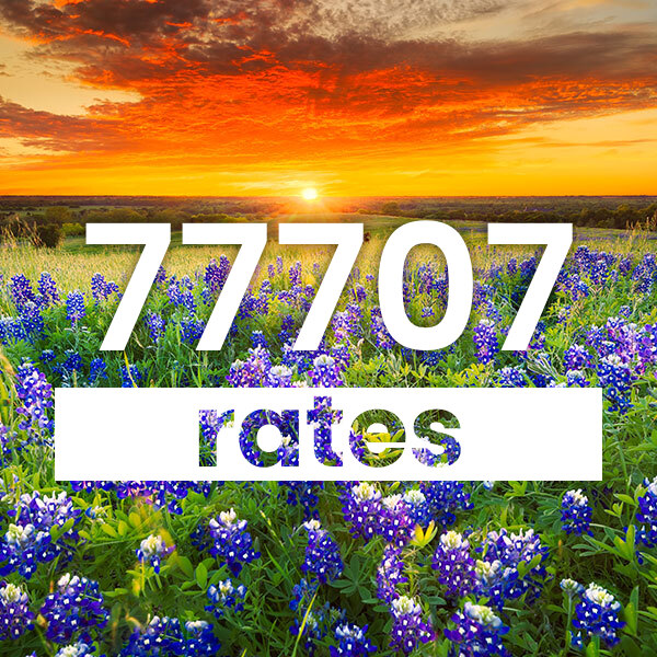 Electricity rates for  77707 Texas