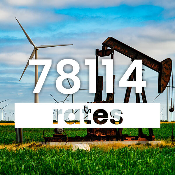Electricity rates for  78114 Texas