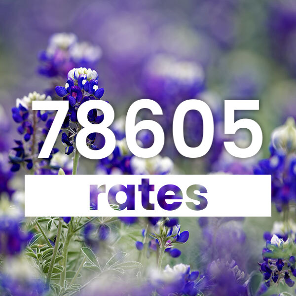 Electricity rates for  78605 Texas