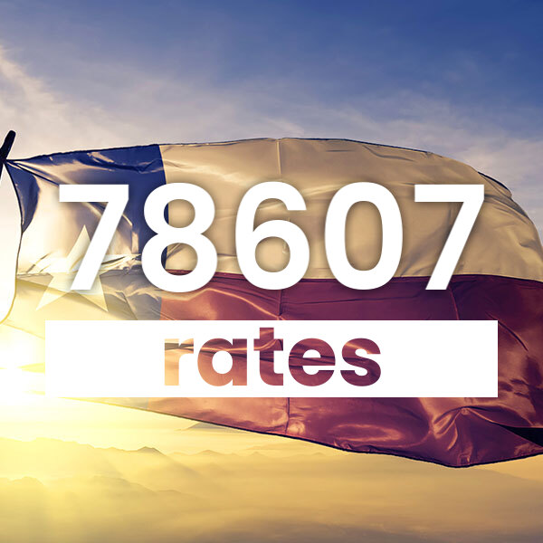 Electricity rates for  78607 Texas