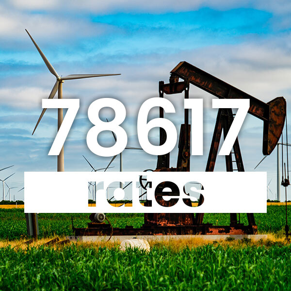 Electricity rates for  78617 Texas