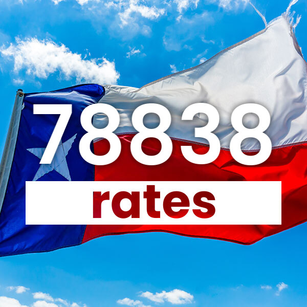 Electricity rates for  78838 Texas