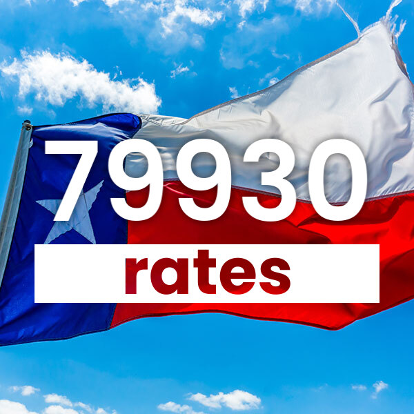 Electricity rates for  79930 Texas
