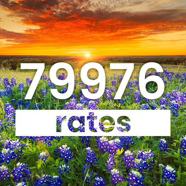 Electricity rates for  79976 Texas