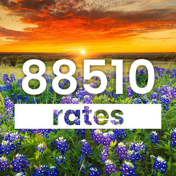 Electricity rates for 88510 Texas