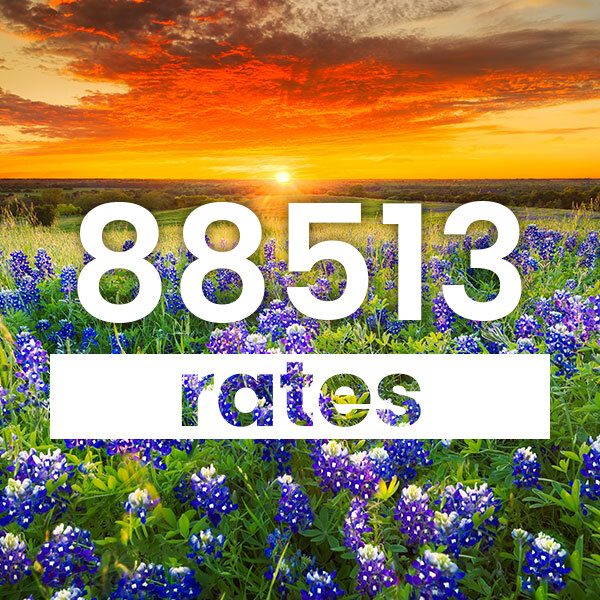 Electricity rates for 88513 Texas