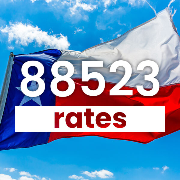 Electricity rates for  88523 Texas