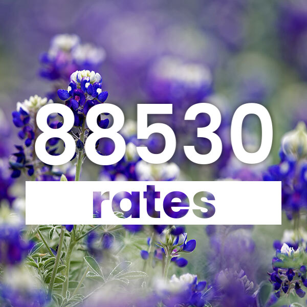 Electricity rates for  88530 Texas