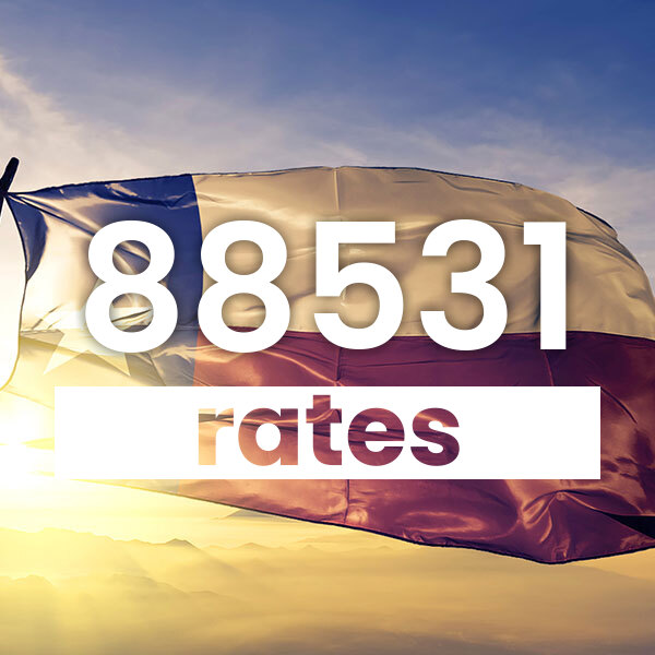 Electricity rates for  88531 Texas