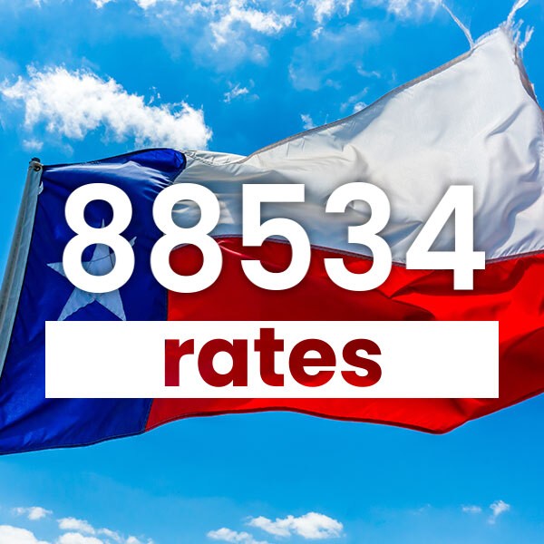 Electricity rates for  88534 Texas