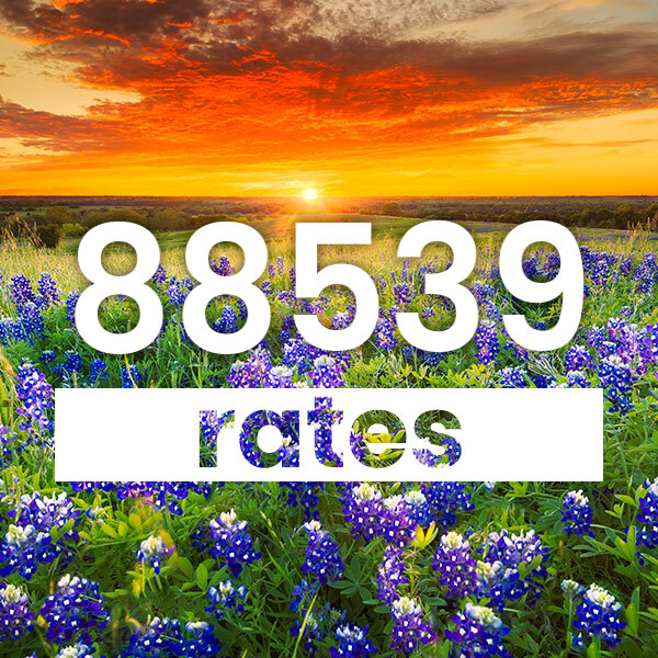 Electricity rates for  88539 Texas