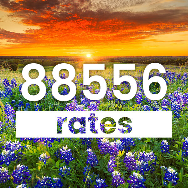 Electricity rates for  88556 Texas
