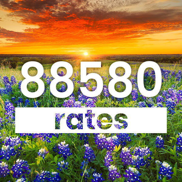 Electricity rates for El Paso 88580 Texas