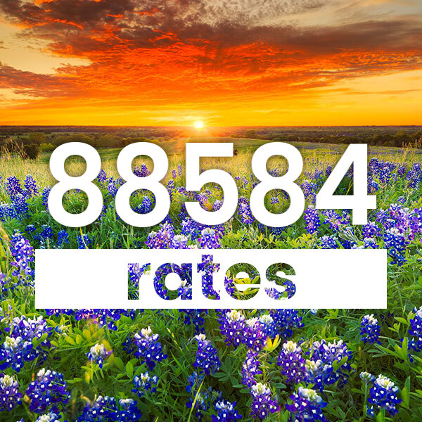 Electricity rates for  88584 Texas