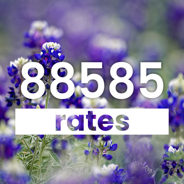 Electricity rates for  88585 Texas